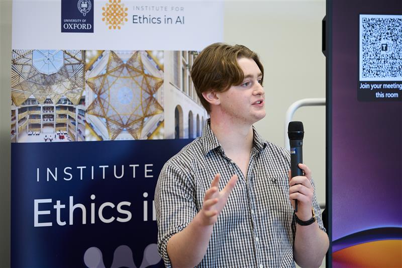 Alexander Prvulovich delivering essay