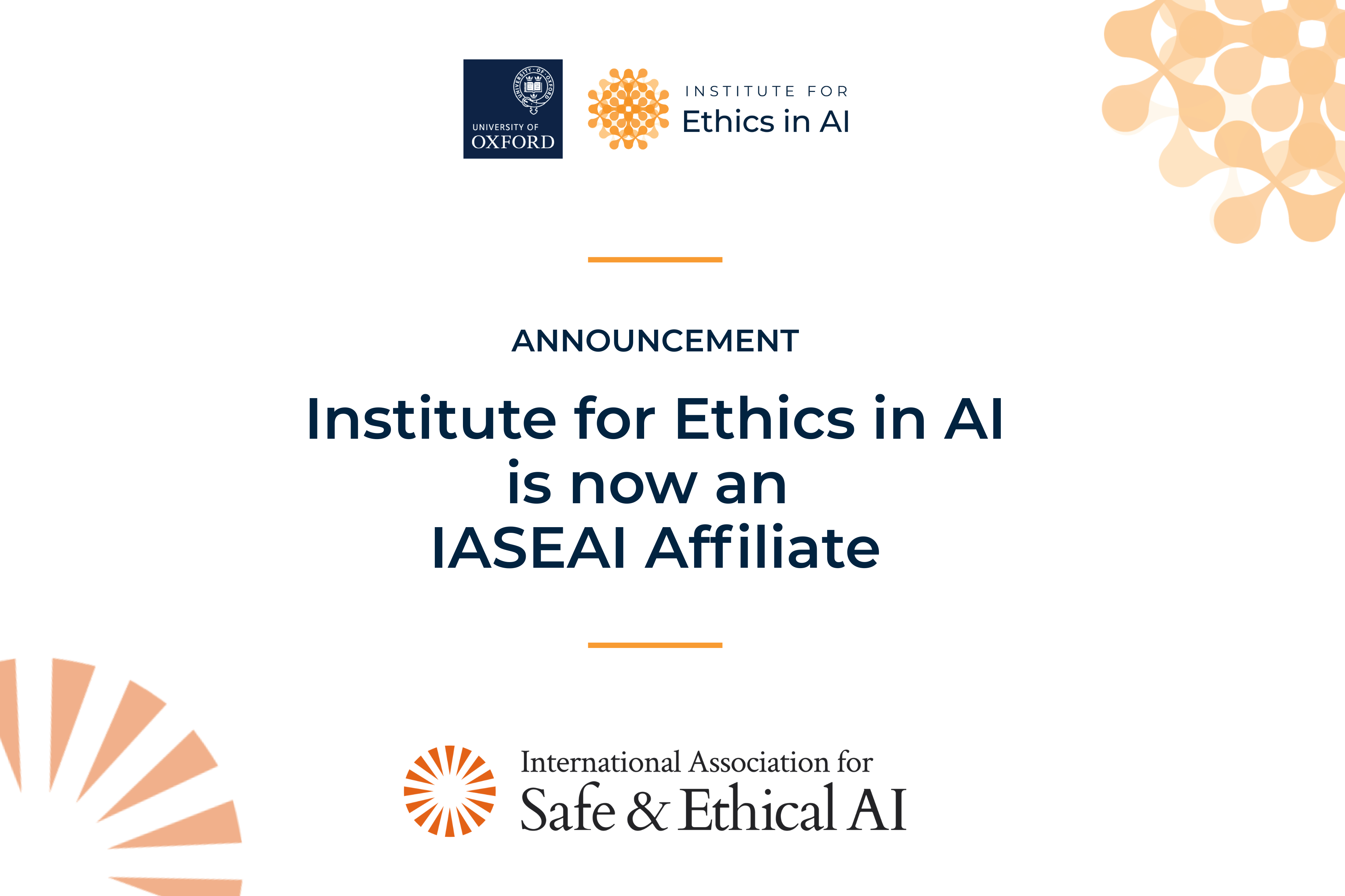Institute is now IASEAI Affiliate