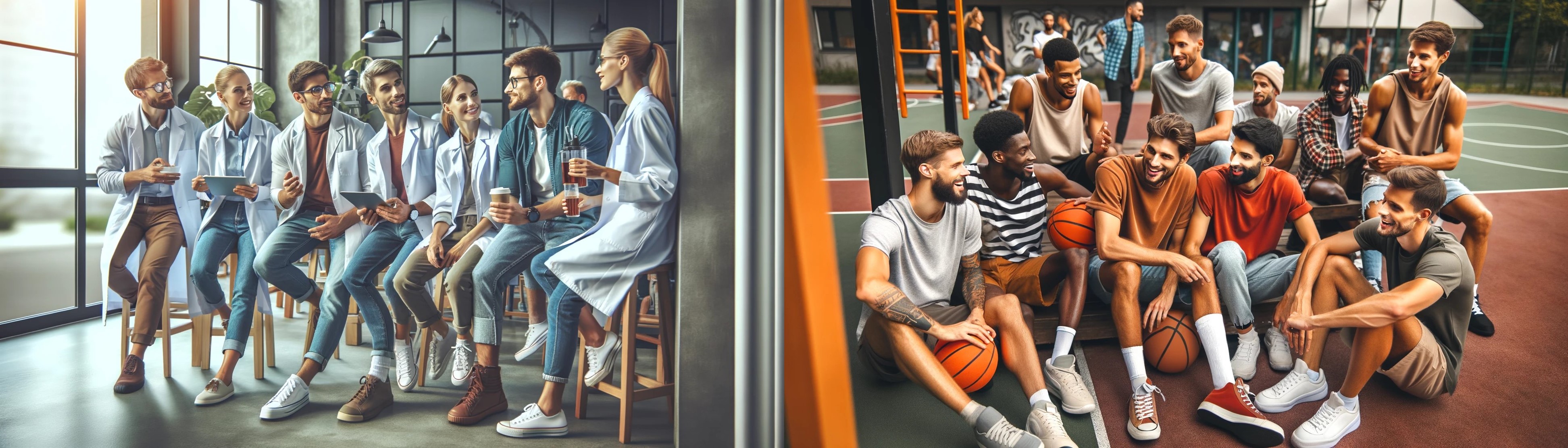 AI Generated Images of Basketball Players and Scientists