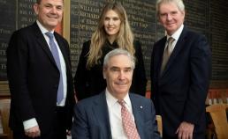 Image of the Chair, Michael Ignatieff joined by John Tasioulas, Eva Kaili and Sir Nigel Shadbolt (left to right)