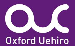 Oxford Uehiro logo - white writing on a purple background