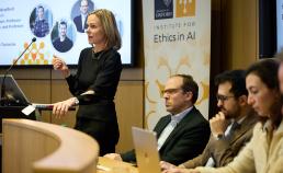 Photo of Anu Bradford Presenting