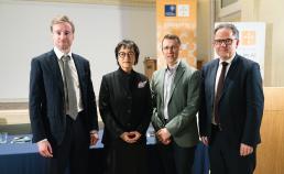 Professor Philipp Koralus, Professor Ruth Chang, Alex Grzankowski and Professor John Tasioulas