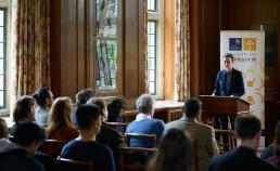Dr Caroline Green with audience
