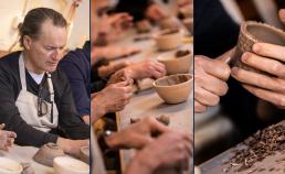 Professor Edward Harcourt attending Es Devlin workshop 