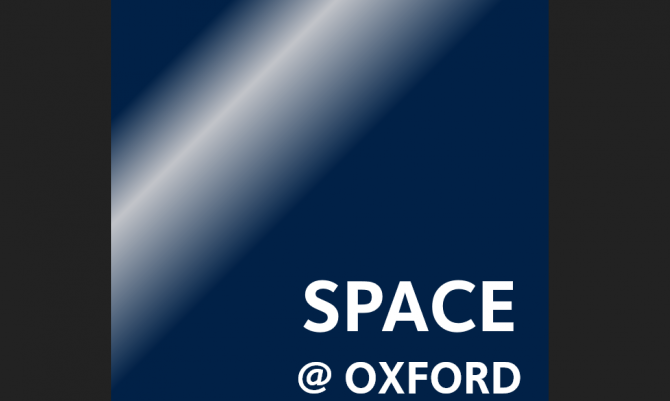 Dark background with Space @ Oxford in words