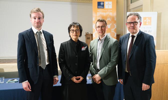 Professor Philipp Koralus, Professor Ruth Chang, Alex Grzankowski and Professor John Tasioulas