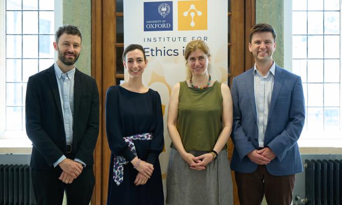 Dr Reuben Binns, Dr Caroline Green, Professor Jessica Riskin and Dr David Storrs-Fox
