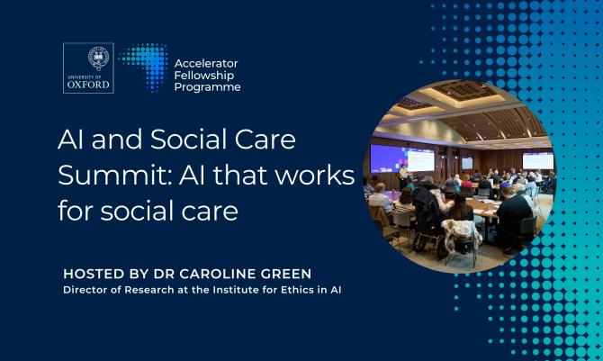 AI and Social Care Summit: AI that works for social care