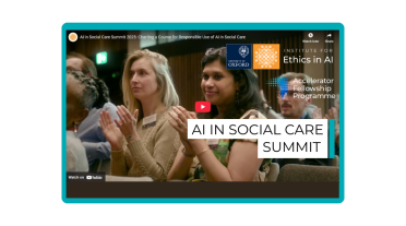 AI in social care summit video you tube cover image