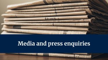 Media and press enquiries decorative image